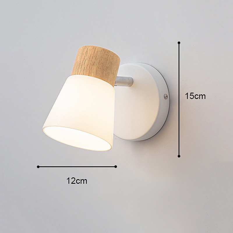 Indoor Modern Nordic Style Wall Lamps Wall Sconces Vanity Lights Indoor Wall Lights Living Room Dining Room Glass Wall Light 110-240 V4