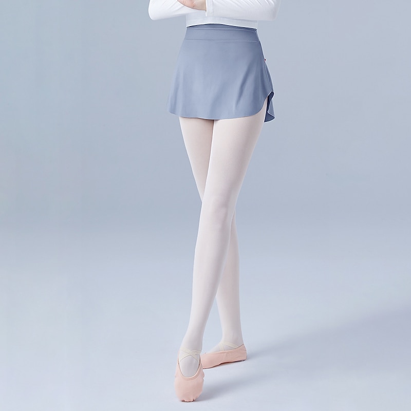Ballet Activewear Skirts Pure Color Splicing Women's Performance Training High Nylon3