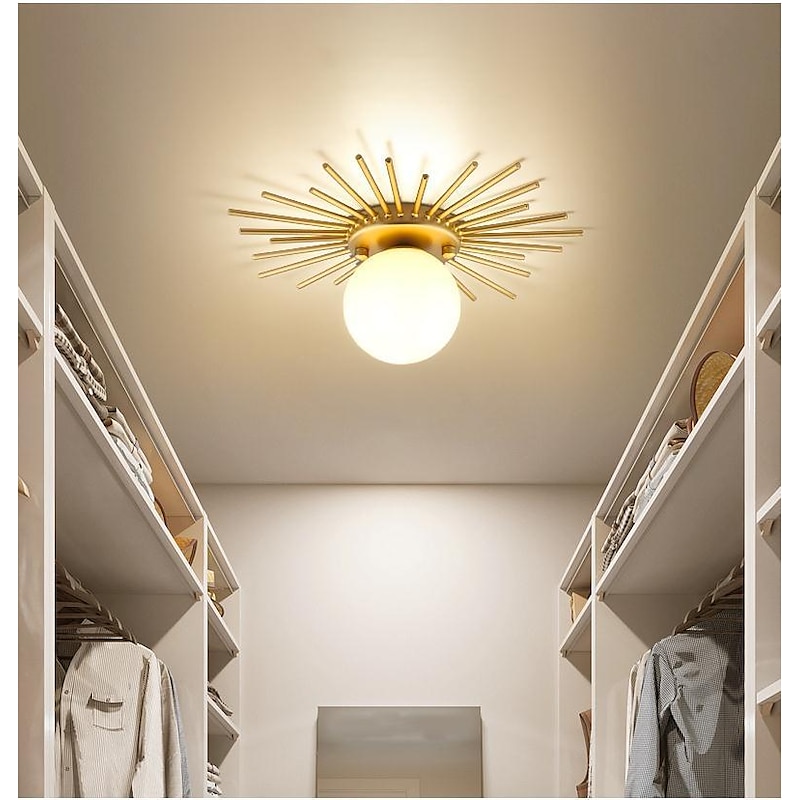 15cm Ceiling Lights Geometric Shapes Ceiling Lights Metal Artistic Style Globe Geometrical Painted Finishes Artistic Nordic Style 85-265V4