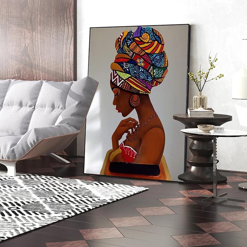 People Prints/Posters African Woman Picture Home Decoration Wall Hanging Gift Rolled Canvas Unframed Unstretched3