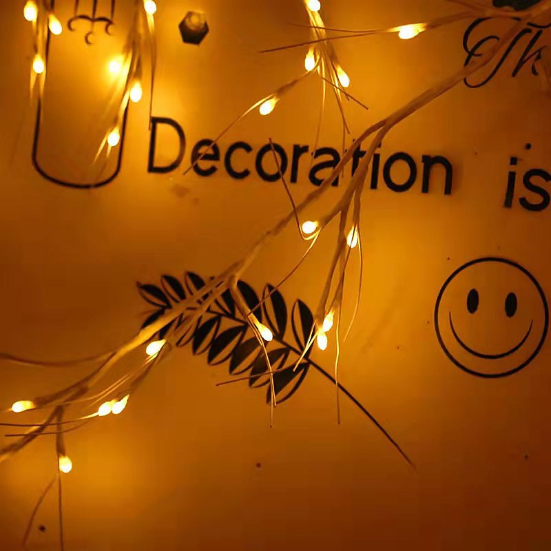 Garland Lights 6FT 48LEDs Battery Operated Lighted Twig Vine with Timer for Christmas Home Fireplace Decoration Indoor Outdoor Use4