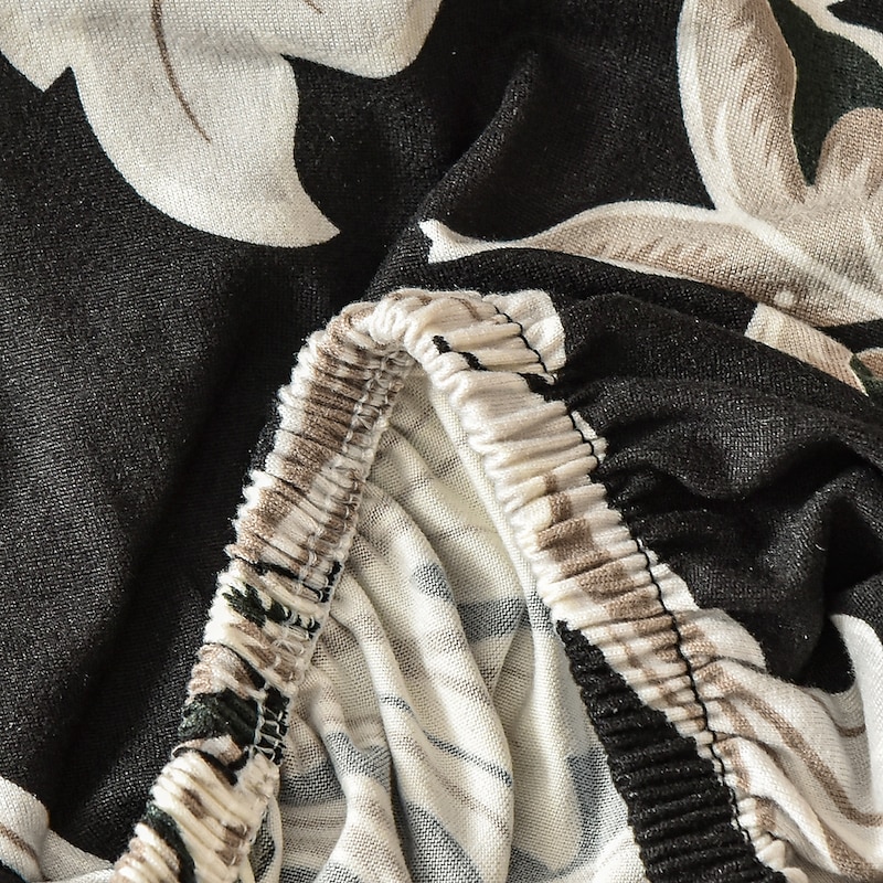 Dining Chair Seat Covers  Stretch Printed Chair Seat Covers Set of 2 Removable Washable Upholstered Chair Seat Protector Cushion Slipcovers for Kitchen Office3