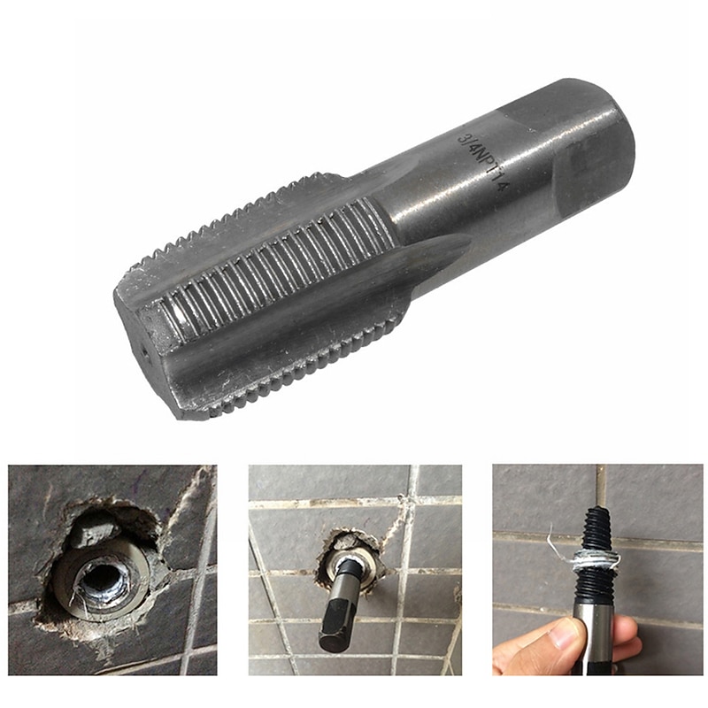 Screw Extractor Water Pipe Thread Repair Tap Set Broken Extractor Water Pipe Easily Carrying Lightweight Gadgets2