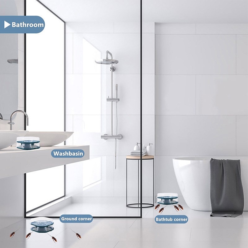 Reusable Bugs Trap Box Cockroach Trap Catching Roaches Tool Drop-proof Wear-resistance No Peculiar Smell Automatic Bugs Catcher4