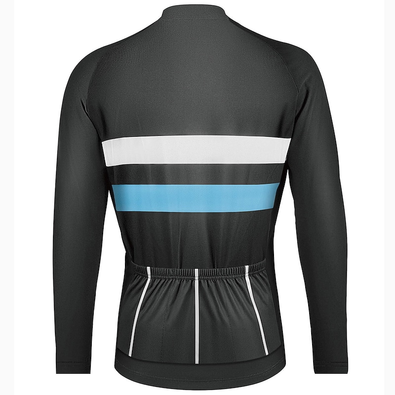 men's thermal long sleeve cycling jersey, bike jersey,jacket with 3 pockets2