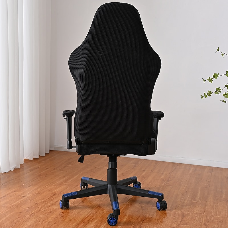 Split Office Chair Cover Gaming Chair Covers Burgundy Stretch Washable Computer Chair Slipcovers for Armchair, Swivel Chair, Gaming Chair,Computer boss Chair2