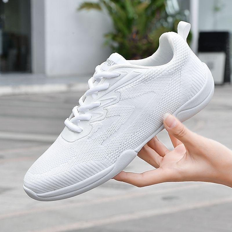 Women's White Dance Sneakers – Lightweight Breathable Performance Shoes for Jazz, Hip-Hop, Cheer, and Fitness4