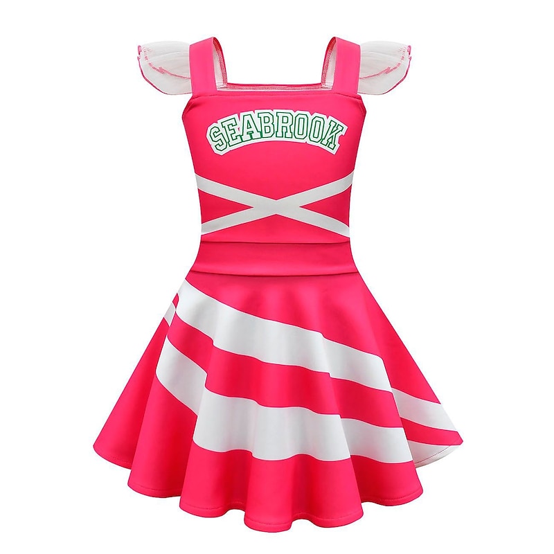 Z-O-M-B-I-E-S Zombies Dress Bag Vacation Dress Cosplay Movie Cosplay for Girls' Kid's Children's Day Masquerade3