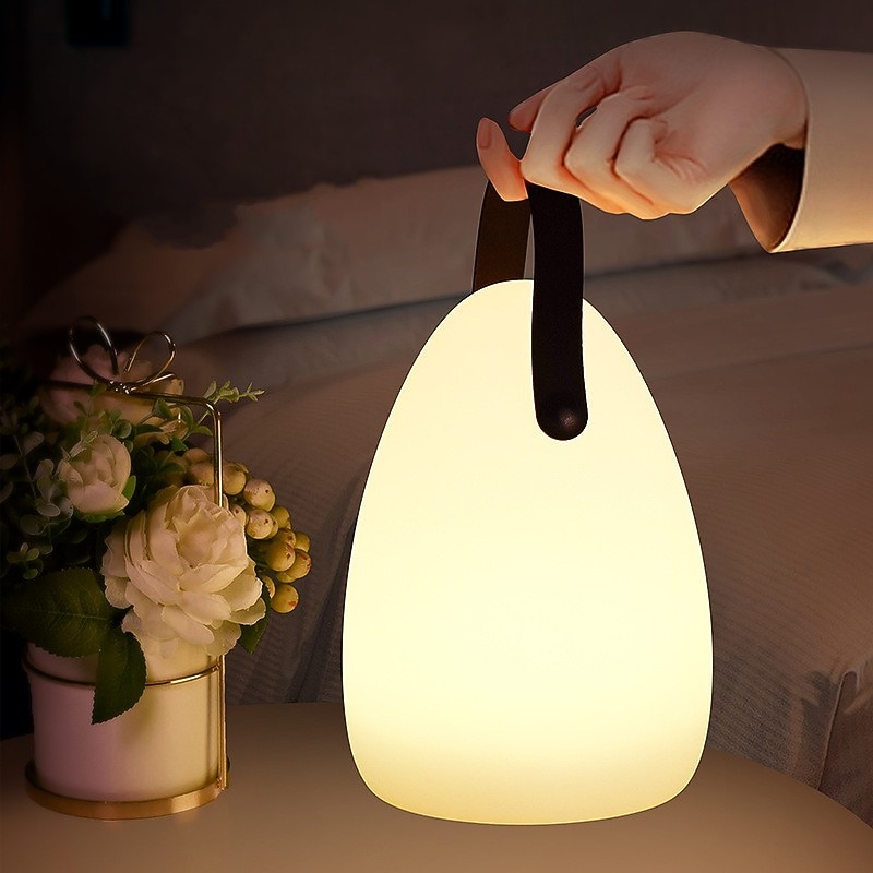 Portable Lantern Hanging Tent Light USB Rechargeable LED Night Light For Bedroom Living Room Camping Light Remote Control Colorful Atmosphere Camping Light Camping Portable Light Easy to Carry2