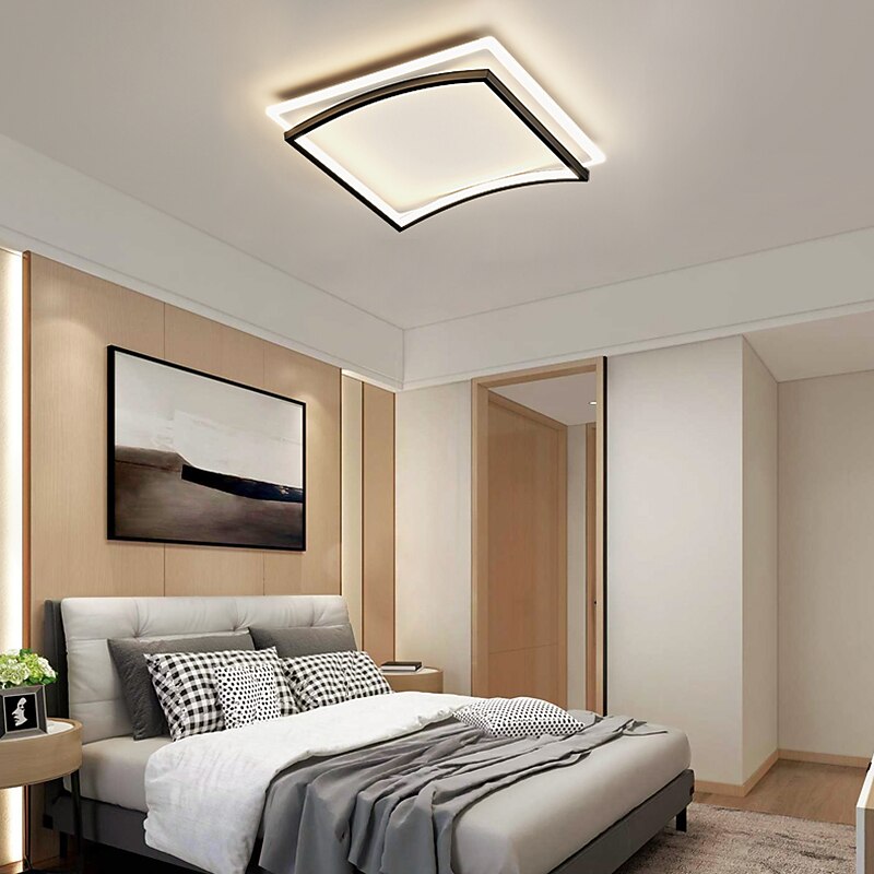 50cm Dimmable Flush Mount Lights Aluminum Stylish Painted Finishes Contemporary Modern 220-240V