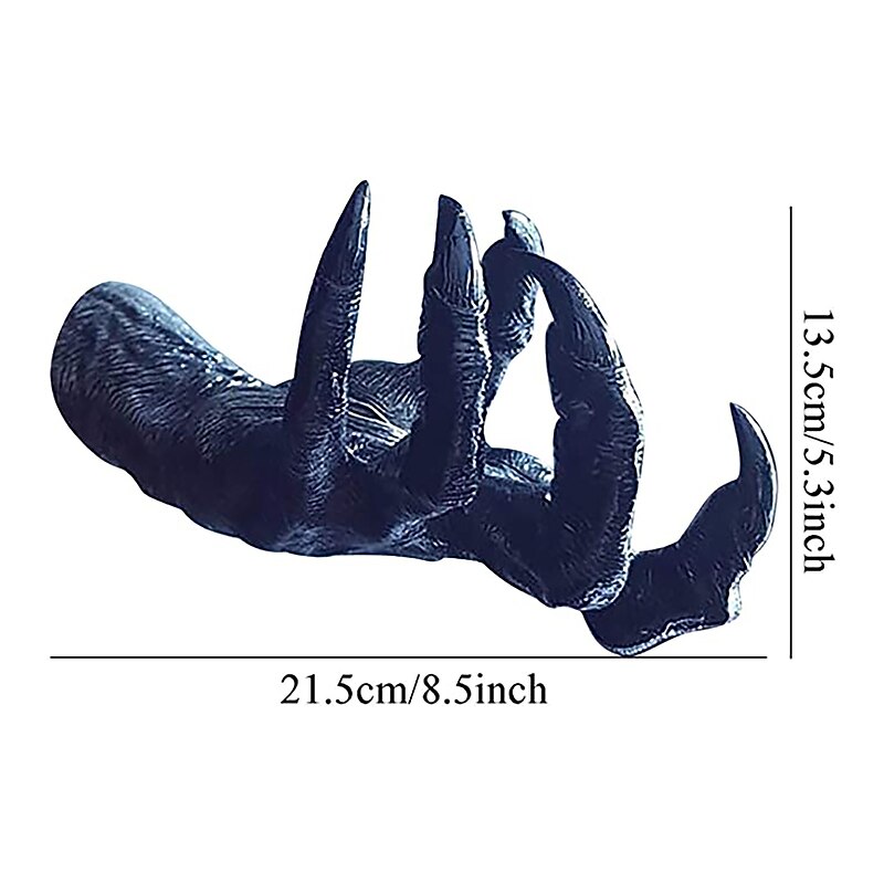 Halloween Witch Hand Statue Ornaments Aesthetic Art Wall Hanging Resin Retro Wall Sculpture Garden Outdoor Ornament Decoration Home Decor2