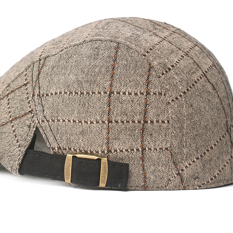 Men's Flat Cap Tweed Cap Black khaki Cotton Simple 1920s Fashion Sports & Outdoor Party / Evening Casual3