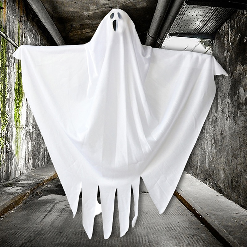 Halloween Party Decoration 25.5 Hanging Ghosts Cute Flying Ghost for Front Yard Patio Lawn Garden Party Dcor and Holiday Decorations