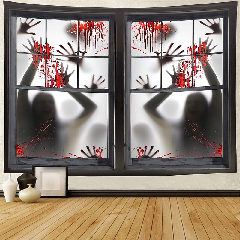 Halloween Death Hanging Tapestry Wall Art Large Tapestry Mural Decor Photograph Backdrop Blanket Curtain Home Bedroom Living Room Decoration Halloween Decorations4