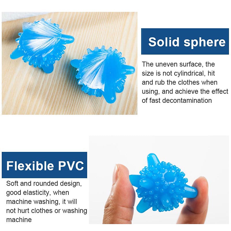 5 Pieces Reusable Anti-Winding Lint Hair Catcher Solid Scrubbing Washing Ball Laundry Balls for Washing Machine3