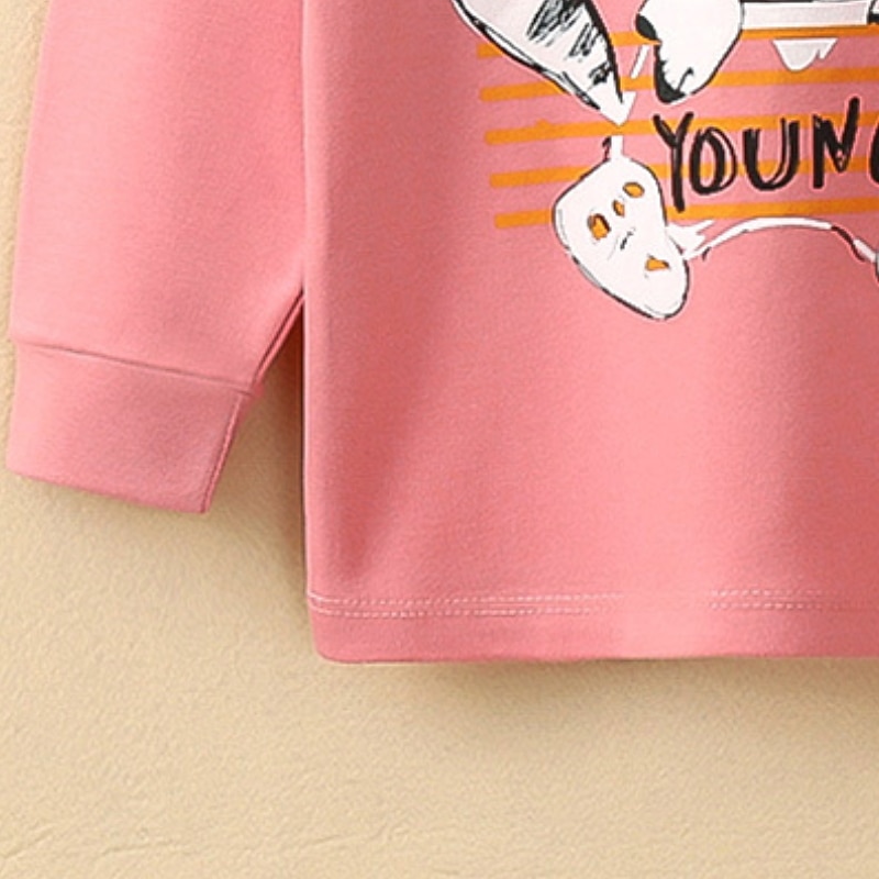 Girls' 3D Animal Pants Set Clothing Set Long Sleeve Fall Winter Active Daily Kids 2-12 Years Vacation Regular Fit4