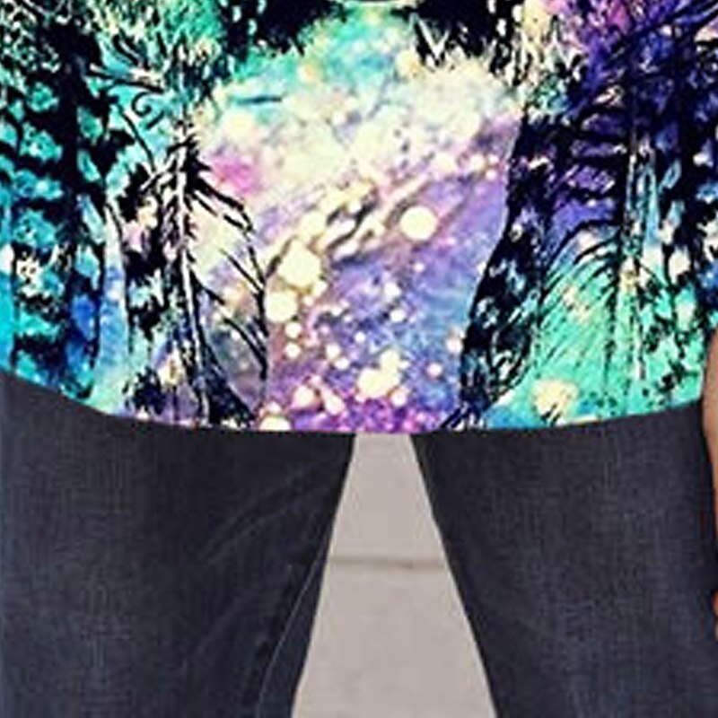 Girls' 3D Animal Galaxy Wolf T shirt Short Sleeve 3D Print Summer Spring Active Fashion Cute Polyester Kids 3-12 Years Outdoor Daily Regular Fit4