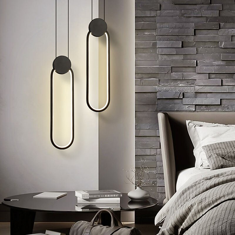 38cm Line Design Geometric Shapes Pendant Light Aluminum Artistic Style Formal Style Vintage Style Artistic Modern 85-265V4