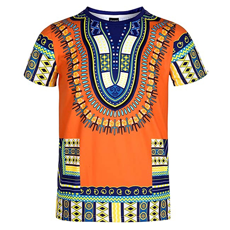 Modern African Outfits Graphic Print For Men's Adults Carnival Masquerade Party Festival3