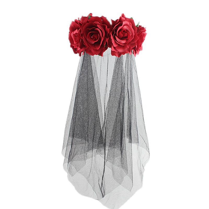 Mexican Halloween Headband Sugar Skull Cosplay Viva Mexico Adults' Women's Mardi Gras Mexico Independence Day Day of the Dead Easy Halloween Costumes Dress Up3