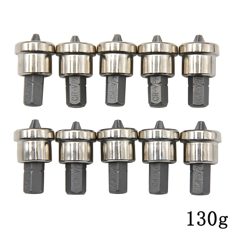 10pcs25mm/Set Magnetic Positioning Screwdriver Bits Head Woodworking Screw Hex Shank Positioning Bit batch Head 11