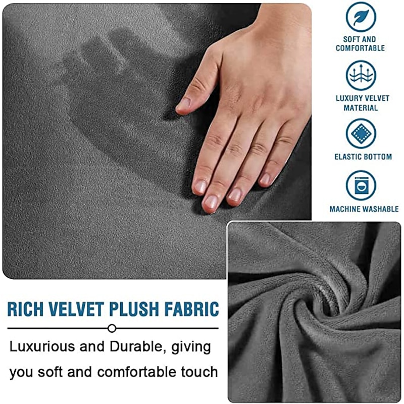 Velvet Dining Chair Covers Luxurious Soft Slipcovers Protect Your Chairs Burgundy Red While Adding Elegance and Comfort to Your Dining Room Decor4