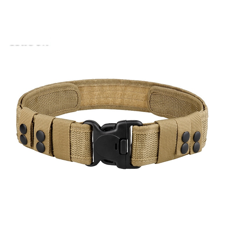 Men's Belt Tactical Belt Snap Buckle Black Khaki Knit Fashion Athleisure Tactical Pure Color Outdoor Sports Outdoor Hiking2