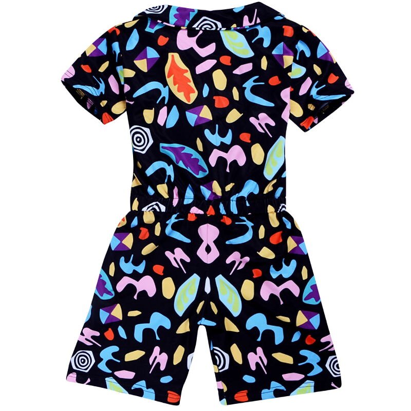 Girls' 3D Print Jumpsuit Summer Spring Active Kids 9-13 Years Casual Daily3
