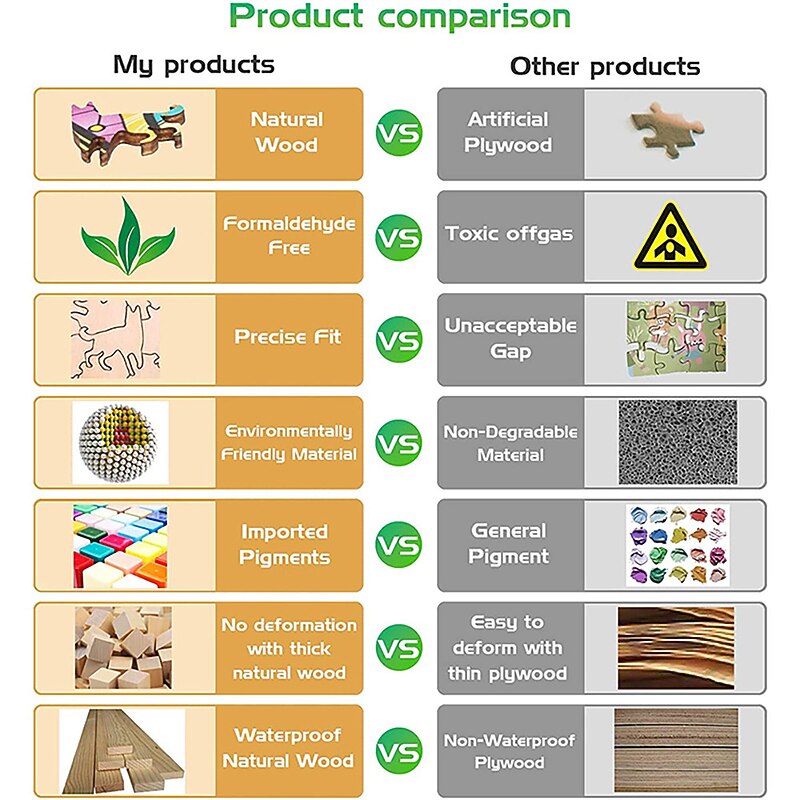 Wooden Puzzle for Adults Animal Shaped Wood Jigsaw Puzzles Children Educational Toy Family Board Game for Kids Gift3