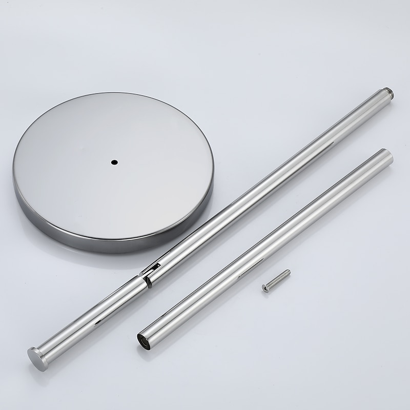 Free Standing Toilet Paper Holder Stand Mirror Polish Finished 304 Stainless Steel Rustproof Tissue Roll Holder Floor Stand Storage for Bathroom (Chrome)3