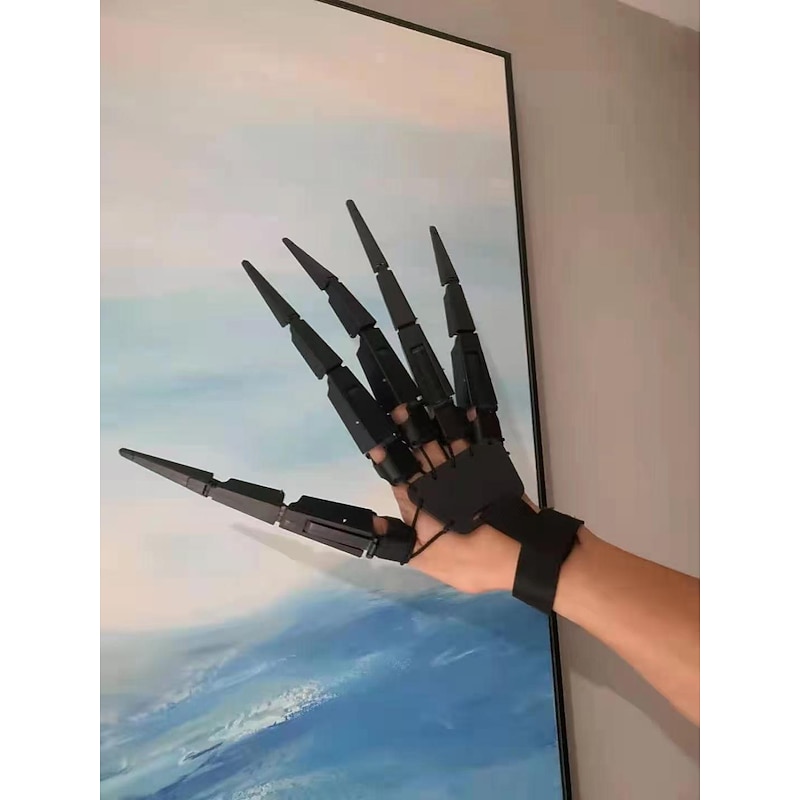 1 Pair Halloween Props Articulated Fingers Halloween Activity Finger Joints Outdoor Party Props Halloween Skeleton Decoration4