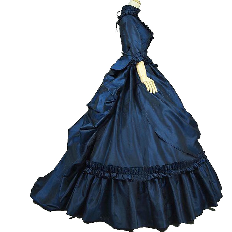 Rococo Victorian 18th Century Dress Party Costume Masquerade Ruffle Sleeve Maria Antonietta Plus Size Ball Gown Fancy Dress Women's Girls' Royal Carnival Masquerade Carnival Performance Party2