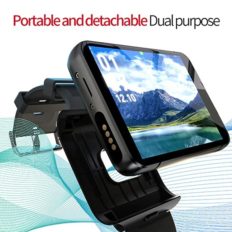 APPLLP Max Smart Watch 2.88 inch Smartwatch Fitness Running Watch 4G LTE Cellular Smartwatch Phone Bluetooth Pedometer Sleep Tracker Sedentary Reminder Compatible with Android iOS Women Men GPS Long 12