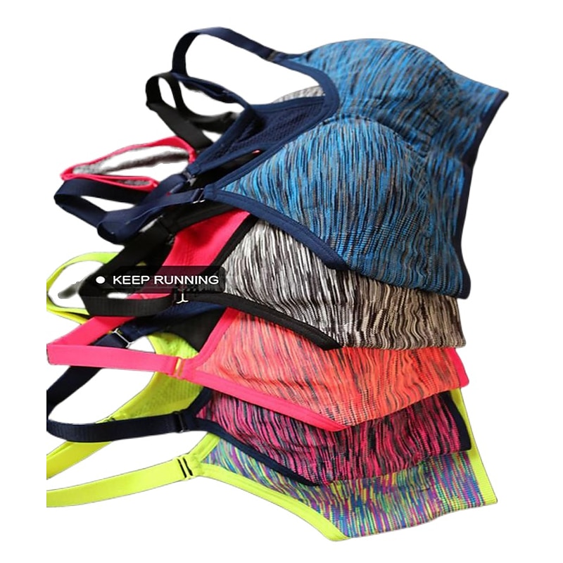 Sports Bra Shockproof Foreign Trade Quick-Drying Section Dyed No Steel Ring Yoga Underwear Training Running Fitness Underwear3