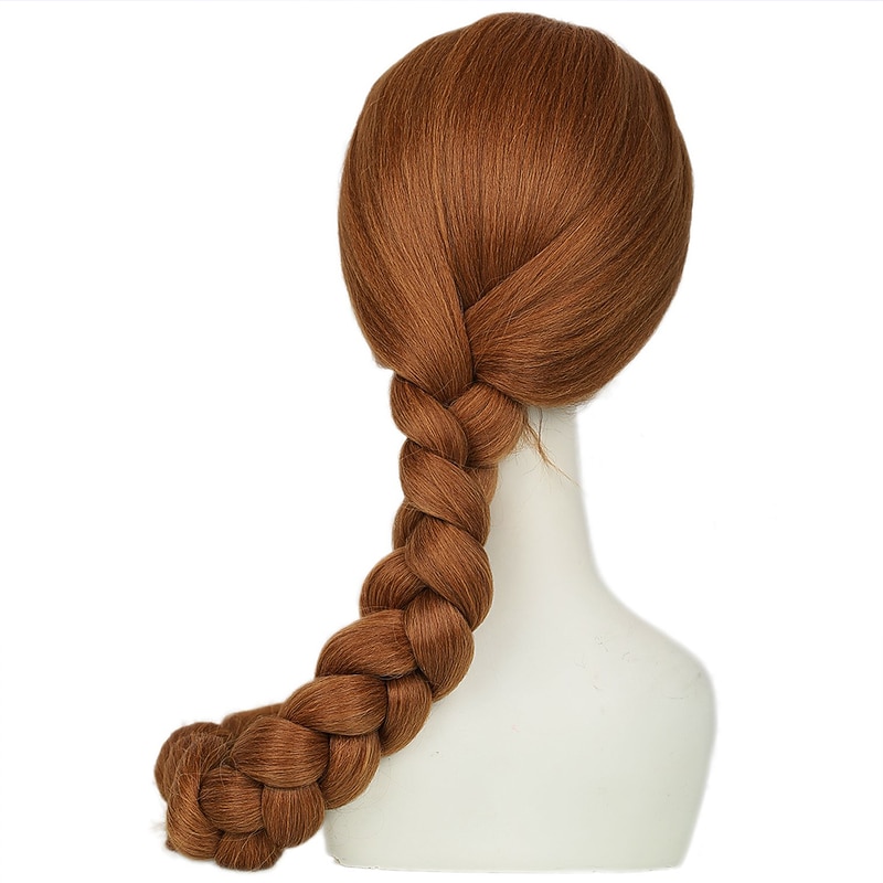 Shrek Princess Fiona Wigs Ultra-long Brown Braid Wig Cosplay Accessory Coslive Halloween Wigs3