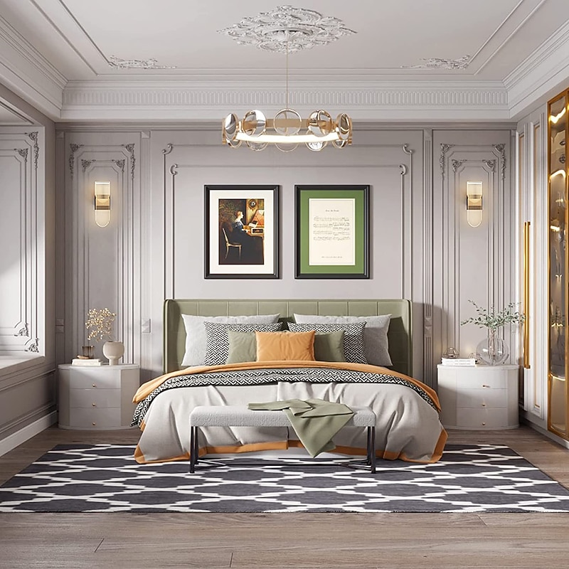 2-piece Modern Acrylic Wall Lamp Set of Single Head or Double Head LED Decorative Wall Lamp 3-color Temperature Adjustable Wall Hanging Type Suitable for Corridor Staircase Bedroom Living room4