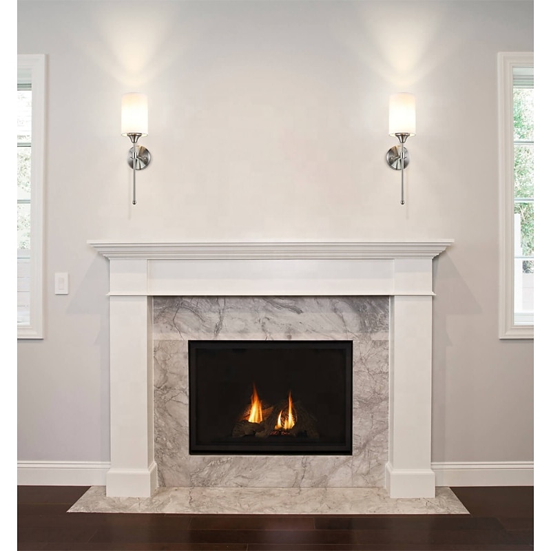 Modern Simple Brushed Nickle Fabric Shade Wall Lamp Living room Bedroom Indoor Decoration Wall Light4