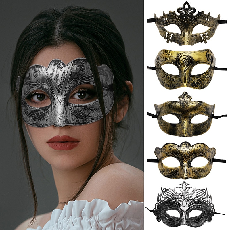 Vintage Antique Masks Hallowmas Masquerade Carnival Mask - Main Image