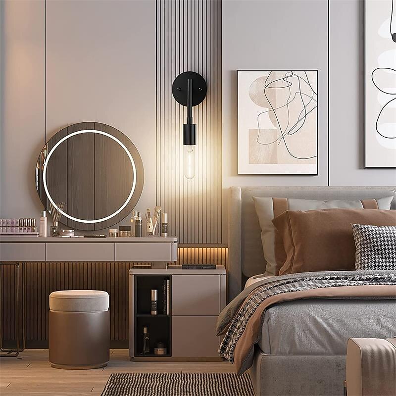 Indoor Vintage Vanity Lights Bedroom Bathroom Iron Wall Light 110-120V 220-240V4