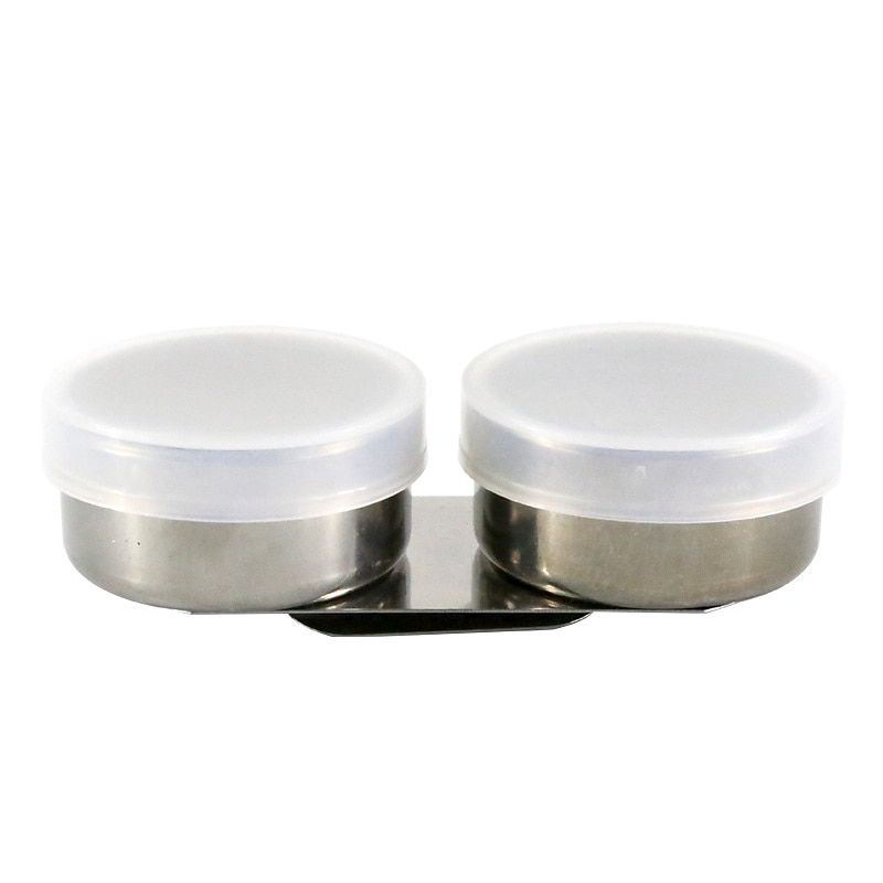 Stainless Steel Pen Wash Pot 3*9cm*2pcs3