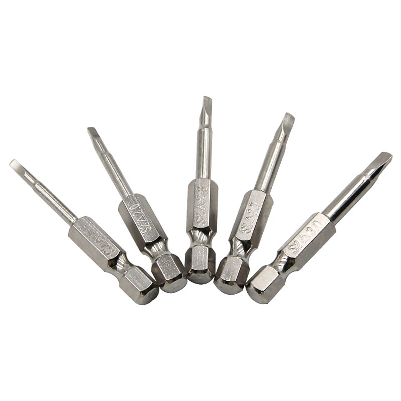 5Pcs/lot S2 Steel Magnetic Triangle Head Screwdriver Bits 50mm 1/4 Hex Shank Nozzle Pneumatic Screwdriver Electric Head3