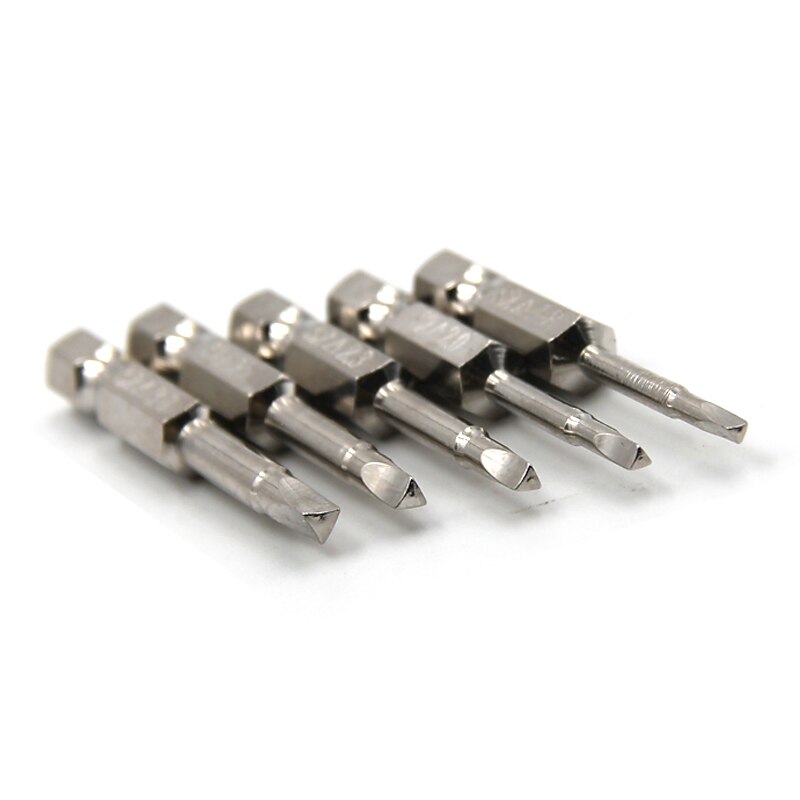 5Pcs/lot S2 Steel Magnetic Triangle Head Screwdriver Bits 50mm 1/4 Hex Shank Nozzle Pneumatic Screwdriver Electric Head2