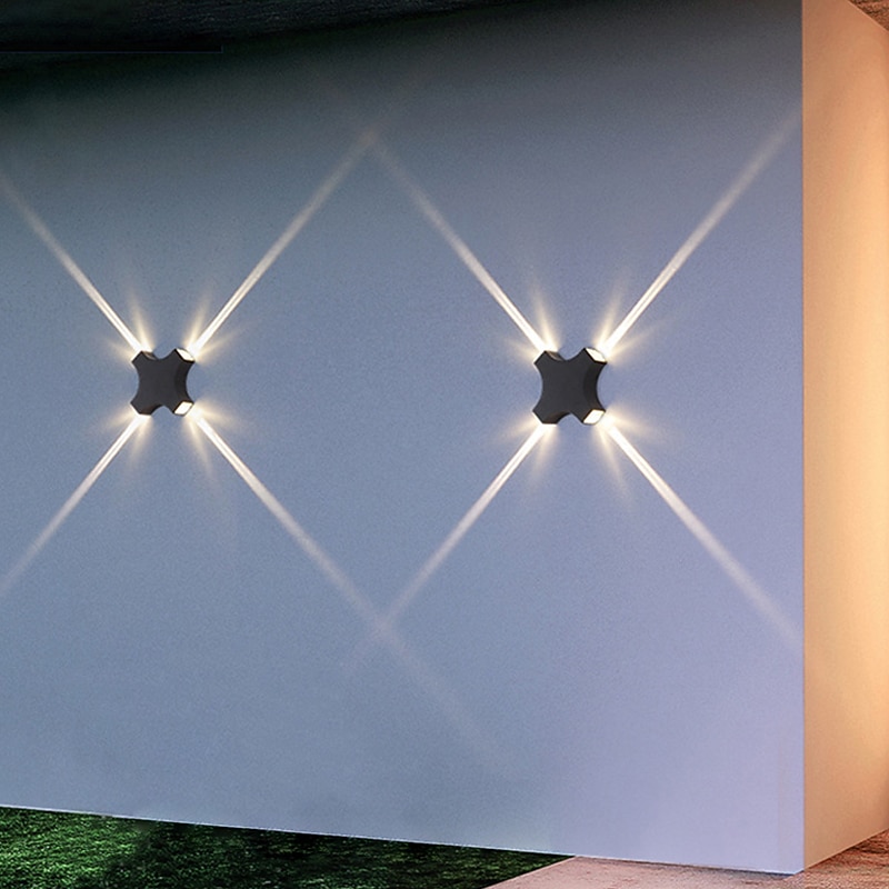 Outdoor Indoor LED Nordic Style Outdoor Wall Lights Indoor Wall Lights Living Room Shops / Cafes Aluminum Wall Light IP65 85-265V4