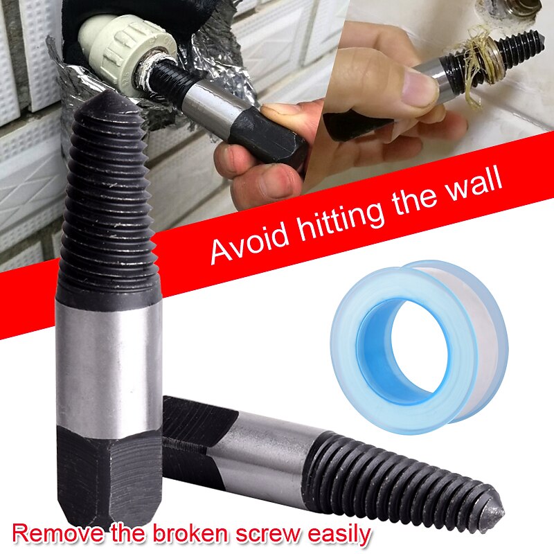 4/6 Points  Double Head Pipe Screw Extractor Broken Screw Bolt Extractor Screw Repair Extractor Damaged Screw Remover Tool3