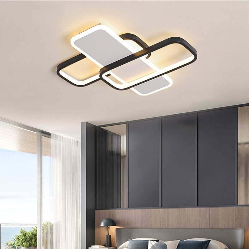 Ceiling Lights Dimmable Ceiling Lights Aluminum Modern Style Black LED Modern 110-265V2