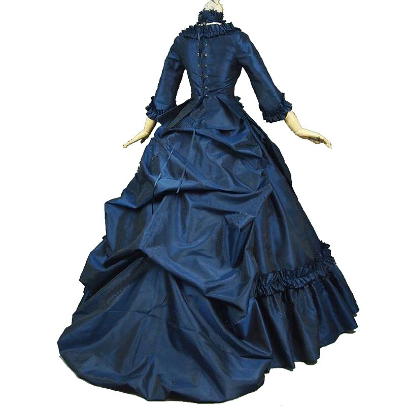 Rococo Victorian 18th Century Dress Party Costume Masquerade Ruffle Sleeve Maria Antonietta Plus Size Ball Gown Fancy Dress Women's Girls' Royal Carnival Masquerade Carnival Performance Party3
