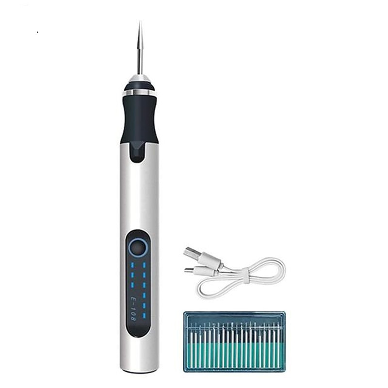 Cordless Electric Engraver Portable Etching Pen USB Rechargeable Engraver Rotary Tool Engraving Jewelry Glass Wood Stone Metal Plastic4