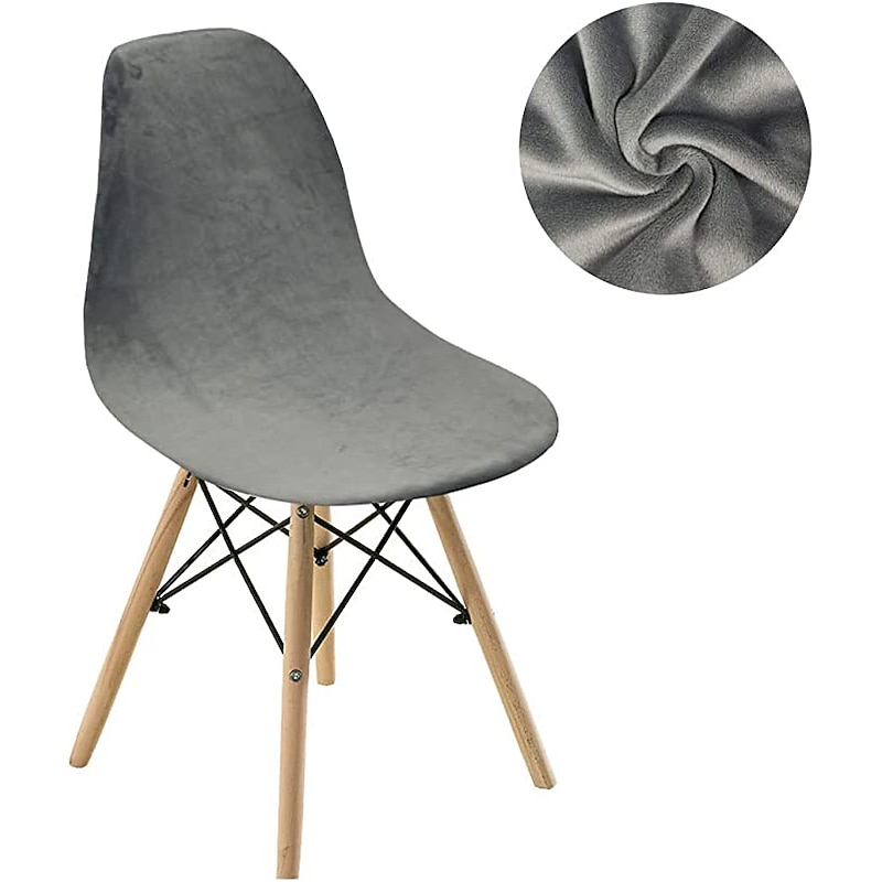 Velvet Dining Chair Covers Luxurious Soft Slipcovers Protect Your Chairs Burgundy Red While Adding Elegance and Comfort to Your Dining Room Decor3