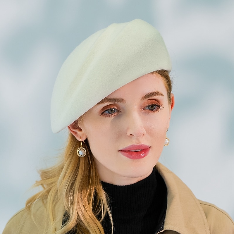 Elegant Fashion 100% Wool Hats with Smooth / Solid 1pc Party / Evening / Casual Headpiece Christmas/ Special Occasion / Office & Career / Graduation / Congratulations / Anniversary / Back To School4