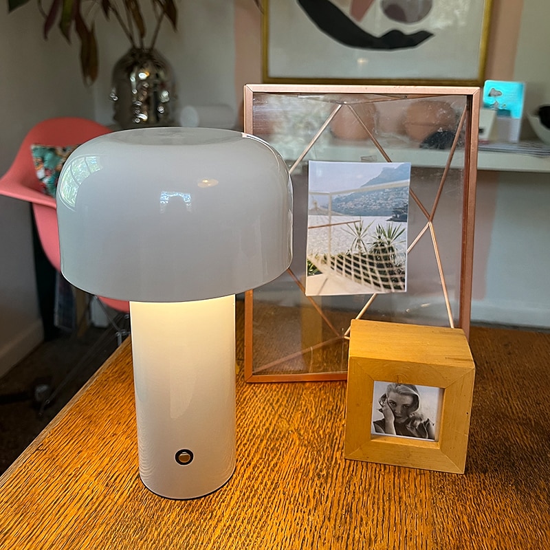 Table Lamp Portable Italian Mushroom Wireless Touch Rechargeable Night Lamp USB Desk Lamp Desktop Decoration Bedroom Night Light2